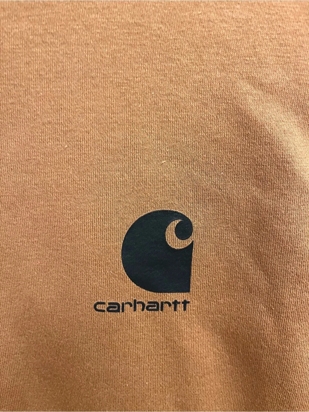 Carhartt Kids Brown Hooded Sweatshirt - Workwear Pullover - Picture 5 of 5